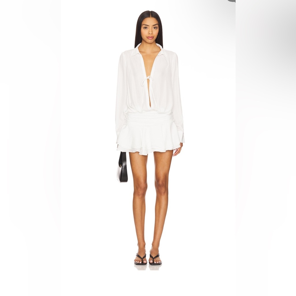 MORE TO COME - Wilma Mini Dress in White